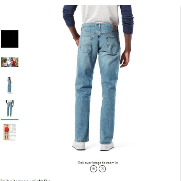 Men's Levi's Relaxed Fit Straight Leg 90's Dad Denim Jeans Size 48x32 - Picture 3 of 3